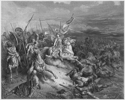 De engel gezonden om Israël te bevrijden door Gustave Dore